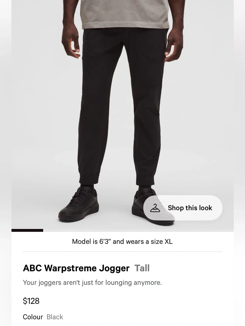 lululemon athletica Warpstreame Jogger - Black